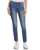 Paige Julia Straight Crop Jeans In Dawn Racer