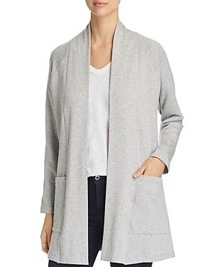 Eileen Fisher Petites Heathered Open-front Cardigan