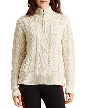 Lauren Ralph Lauren Cable Knit Quarter Zip Sweater