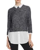 Velvet By Graham & Spencer Layered-look Sweater - 100% Bloomingdale's Exclusive