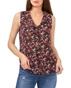 Vince Camuto Floral Print Ruffled Top
