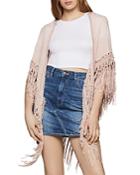 Bcbgeneration Crochet Fringed Wrap