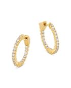 Bloomingdale's Diamond Inside Out Huggie Hoop Earrings In 14k Yellow Gold, 0.50 Ct. T.w. - 100% Exclusive