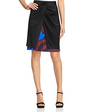 Dkny Knot Front Layered Skirt