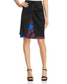 Dkny Knot Front Layered Skirt