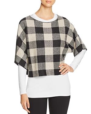 Eileen Fisher Organic-linen Buffalo-plaid Sweater