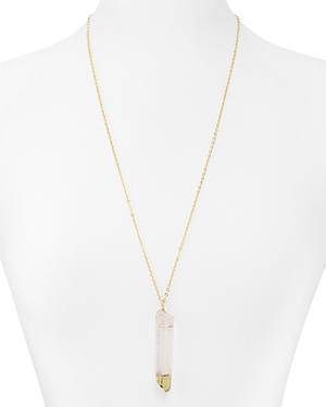 Baublebar Dipped Quartz Pendant Necklace, 26