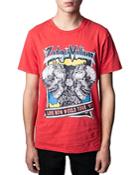 Zadig & Voltaire Ted Hc Concert Cotton Double Skull Graphic Tee