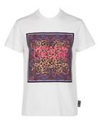 Versace Jeans Couture Leopard Logo Slim Fit Tee