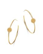 Bloomingdale's Beaded Ball Hoop Earrings In 14k Yellow Gold - 100% Exclusive