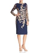 Avery G Embroidered Lace Dress