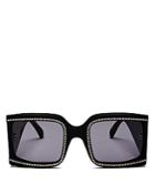 Celine Women's Oversized Embellished Square Sunglasses, 60mm