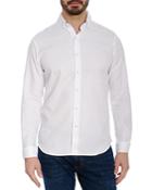 Robert Graham Bradbury Cotton Filigree Tailored Fit Button Down Shirt
