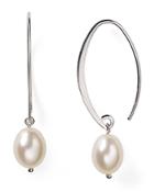 Sterling Silver And Cultured Freshwater Pearl Drop Earrings, 8mm - 100% Exclusive