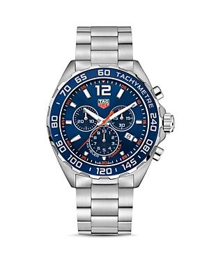 Tag Heuer Formula 1 Quartz Men's Blue Steel Chronograph, 43mm