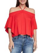 Bcbgmaxazria Off-the-shoulder Cropped Top