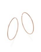 14k Rose Gold Large Endless Hoop Earrings - 100% Exclusive