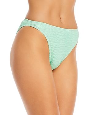 Cleonie Channel Textured Bikini Bottom
