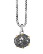 David Yurman Sterling Silver & 18k Yellow Gold Zodiac Cancer Amulet Enhancer