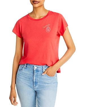 Wildfox Namaste Embroidered Graphic Tee
