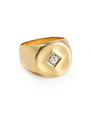 Jules Smith Tulum Swarovski Crystal Signet Ring