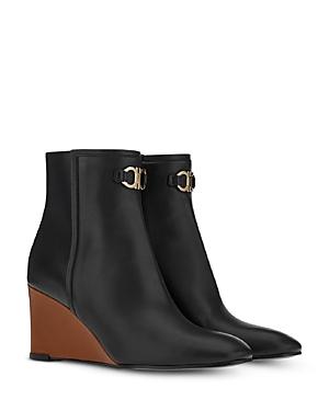 Salvatore Ferragamo Women's Catuja Wedge Heel Booties