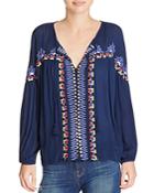 Piper Hena Embroidered Boho Top