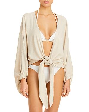 Just Bee Queen Adri Tie Front Top