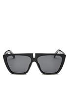 Givenchy Men's Mirrored Flat Top Square Sunglasses, 58mm