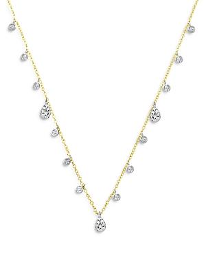 Meira T 14k Yellow Gold Diamond Teardrop Necklace, 18