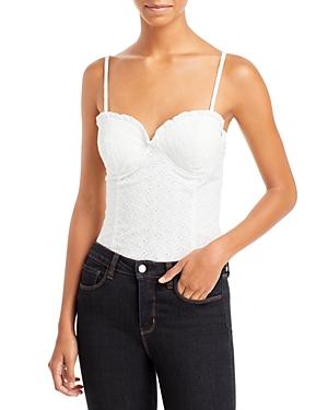 Aqua Eyelet Bustier Bodysuit - 100% Exclusive