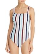 Shoshanna Striped One Piece Swimsuit