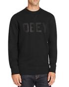 Obey North Point Logo Print Sweatshirt