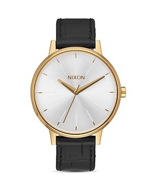 Nixon The Kensington Leather Watch, 37mm