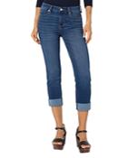 Liverpool Los Angeles Skinny Roll Cuff Cropped Jeans In Sartell