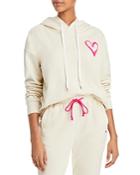 Kerri Rosenthal Sketch Heart Cotton Boyfriend Hoodie
