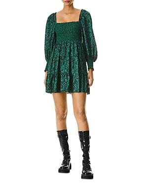 Alice And Olivia Rowen Smocked Mini Dress