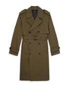 The Kooples Double Breasted Military Trench Coat
