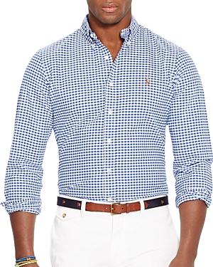 Polo Ralph Lauren Slim Fit Long Sleeve Gingham Checked Button Down Shirt