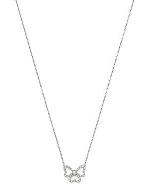 Bloomingdale's Diamond Clover Of Hearts Necklace In 14k White Gold, 0.50 Ct. T.w. - 100% Exclusive