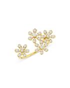 Bloomingdale's Diamond Open Flower Ring In 14k Yellow Gold, 0.45 Ct. T.w. - 100% Exclusive