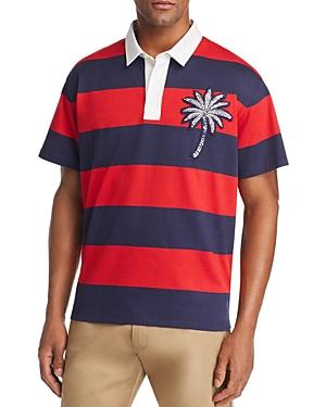 Moncler Rugby Striped Polo Shirt