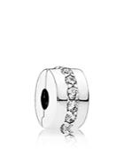 Pandora Clip - Sterling Silver & Cubic Zirconia Shining Path, Moments Collection