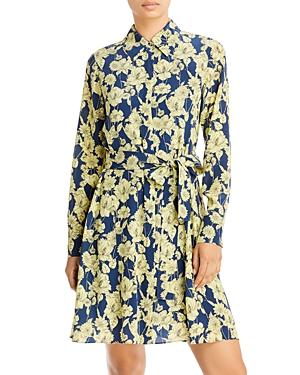 Jason Wu Floral Print Silk Shirt Dress