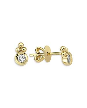 Own Your Story 14k Yellow Gold Harmony Diamond Stud Earrings