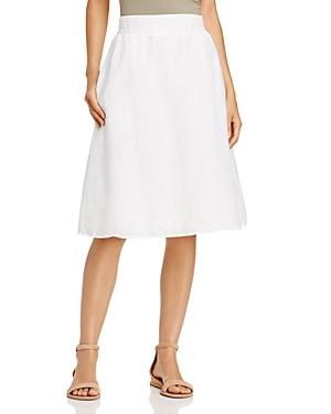 Eileen Fisher Petites Organic Linen Flare Skirt - 100% Exclusive