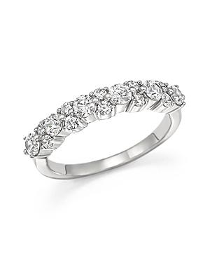 Diamond Cluster Band In 14k White Gold, 1.0 Ct. T.w.