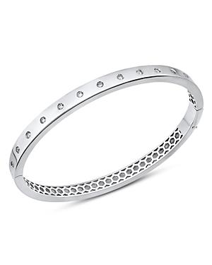 Alberto Amati Sterling Silver Diamond Bangle Bracelet