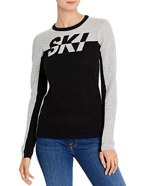 Minnie Rose Ski Color-block Cashmere Sweater