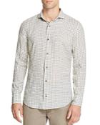 Eleventy Linen Check Regular Fit Button-down Shirt
